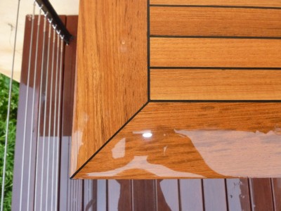 hinged Teak cover 