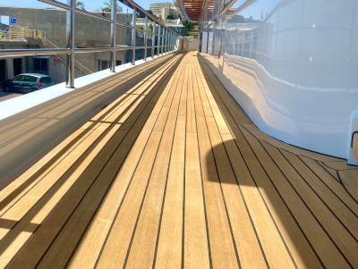 teak deck re-caulking 